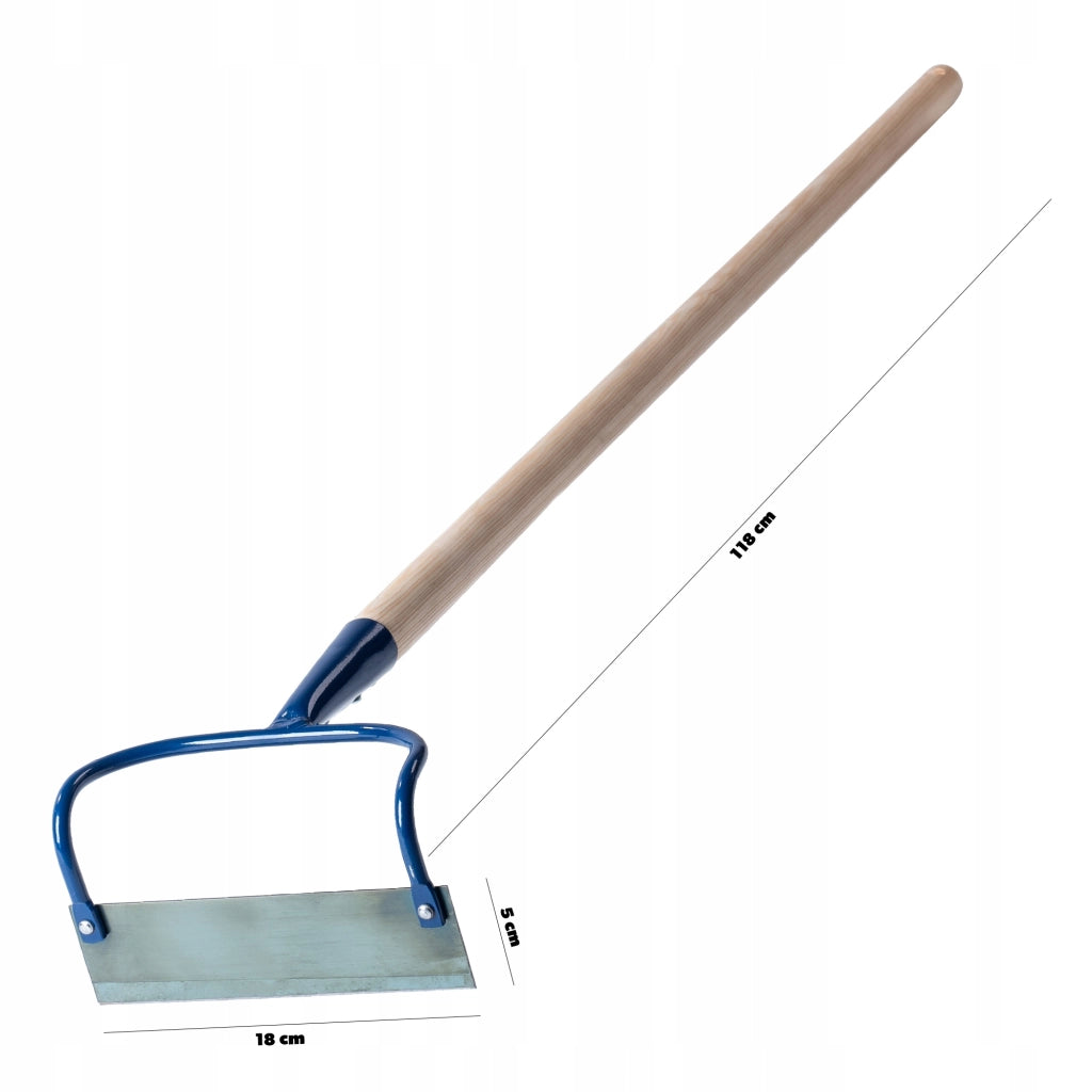 Zappa da giardino KADAX con gancio, 18 cm, per estirpare le erbacce, con manico in legno.