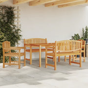 Set da Pranzo per Giardino 5 pz in Legno Massello di Teakcod mxl 69711