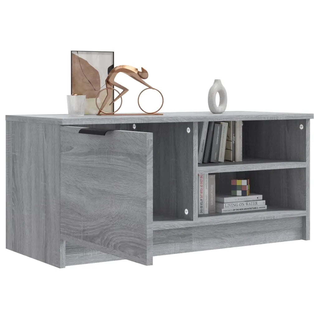 Mobile TV Grigio Sonoma 80x35x36,5 cm in Legno Multistrato 817119