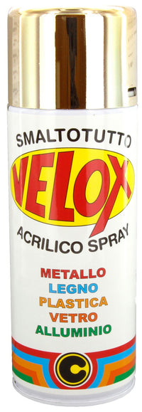 velox spray effetto specchiante oro bomboletta 400 ml cod:ferx.2790.stock.s