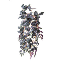 Set 2 Cadente Mini Tradescantia Artificiale con 302 Foglie H50 cm