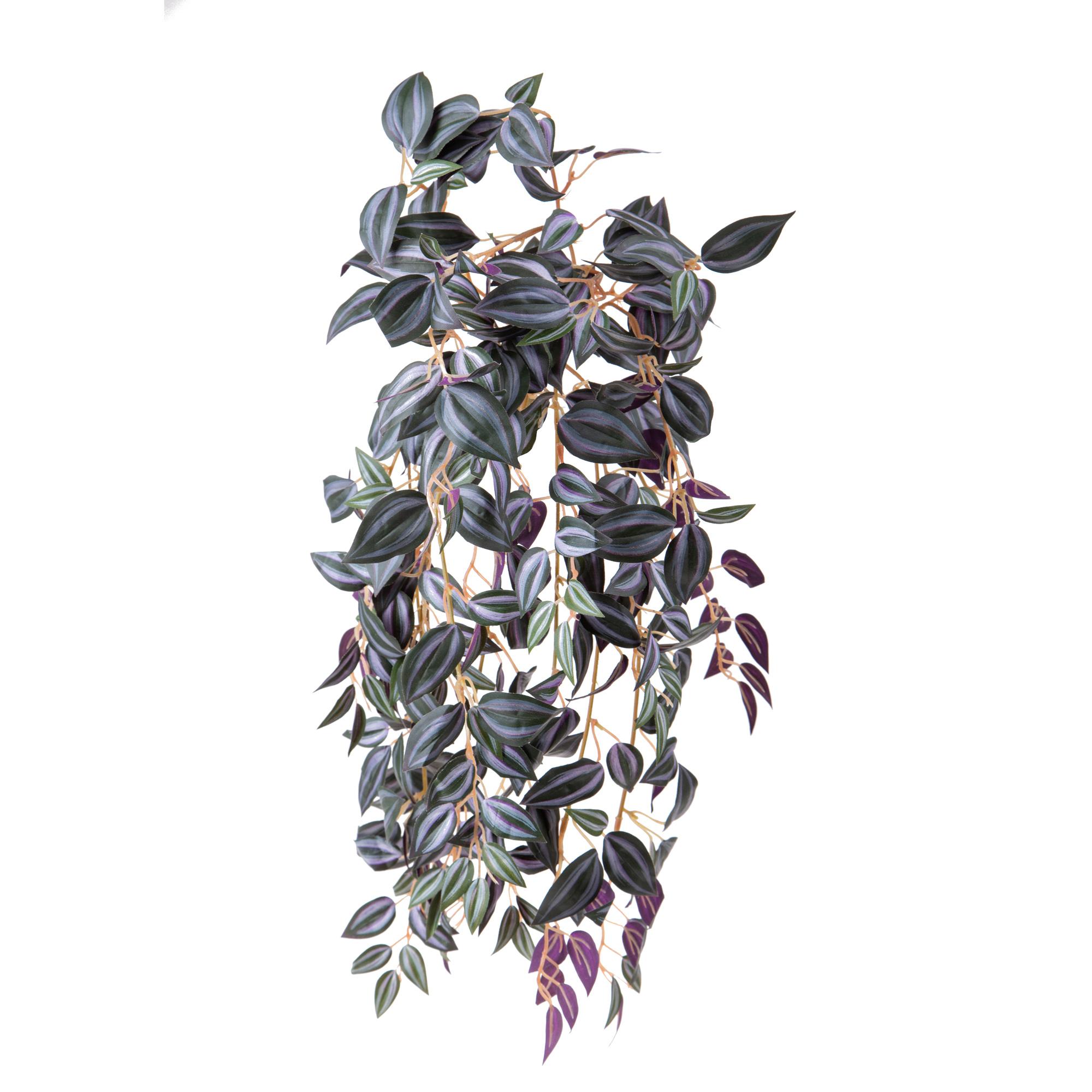 Set 2 Cadente Mini Tradescantia Artificiale con 302 Foglie H50 cm