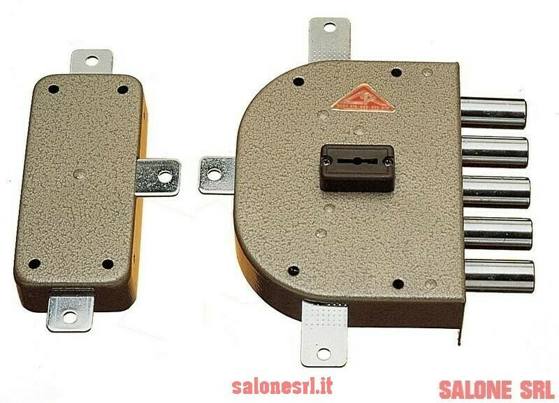 SERRATURA QUINTUPLICE DI SICUREZZA ANTIFURTO A DOPPIA MAPPA CR ART.2300