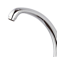 Rubinetto per lavello a muro con leva frontale e bocca alta girevole - serie kiss