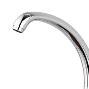 Rubinetto per lavello a muro con leva frontale e bocca alta girevole - serie kiss