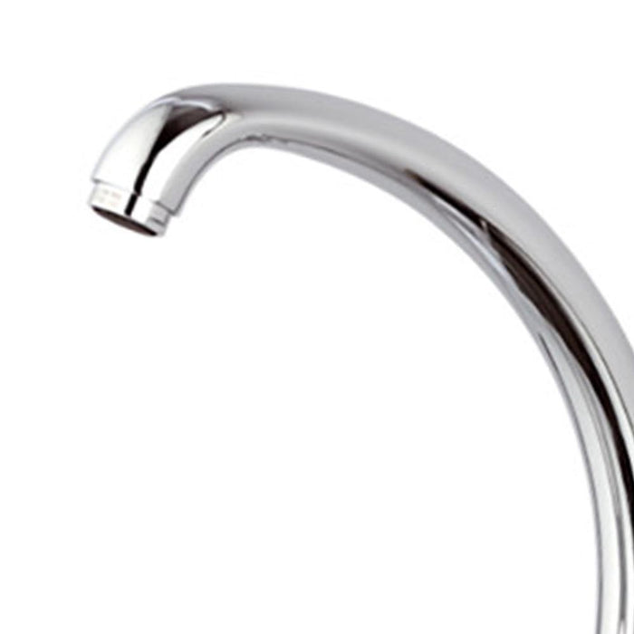 Rubinetto per lavello a muro con leva frontale e bocca alta girevole - serie kiss