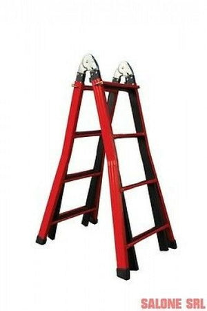 SCALA TELESCOPICA MULTIUSO ACCIAIO 4+4 H.376