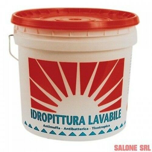 IDROPITTURA MAPEKOL LT.14 LAVABILE PER INTERNI,ANTIMUFFA, ANTIBATTERICA,TIXOTROPICA,BIANCO