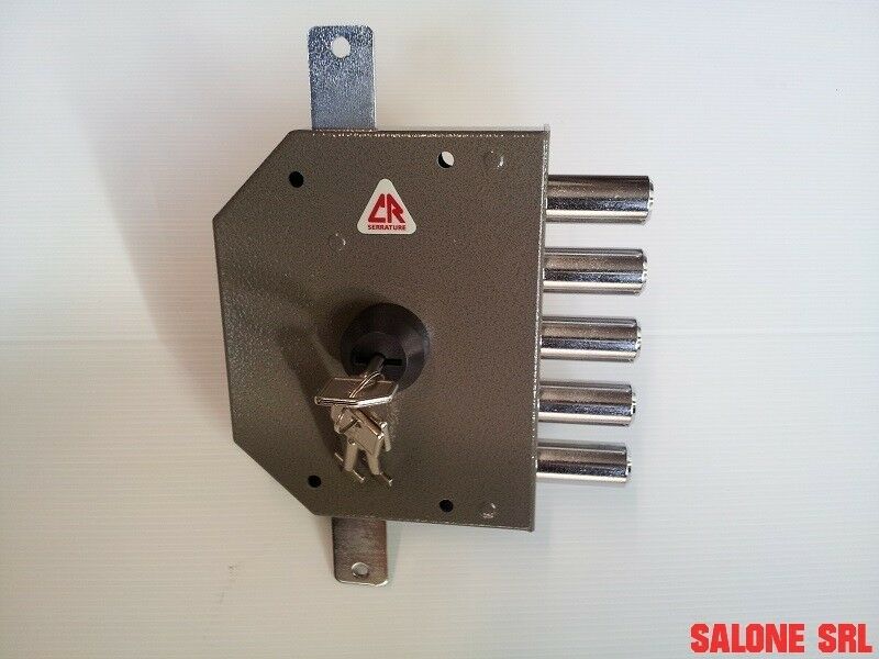 SERRATURA TRIPLICE DI SICUREZZA ANTIFURTO CON CILINDRO A POMPA CR ART.3200 CON CHIAVE
