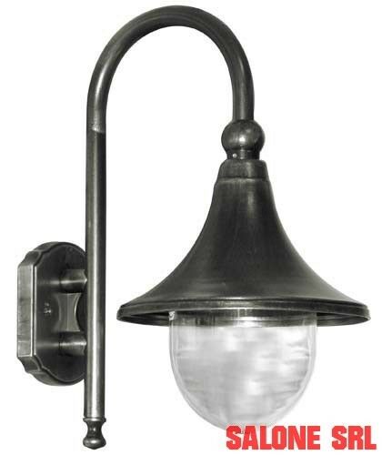 LANTERNA ALLUMINIO GALATEA CON BRACCIO CM.44H  Illuminazione ESTERNO LAMPIONE