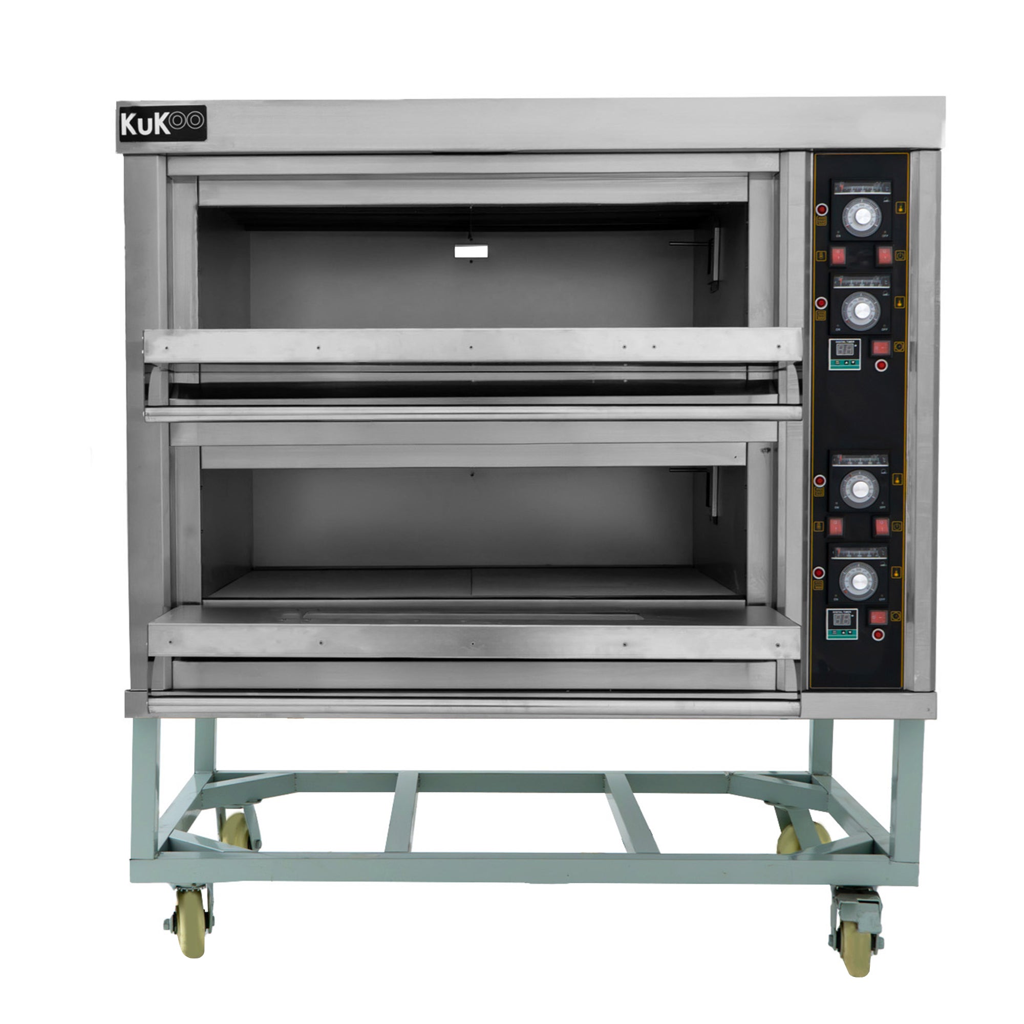 Forno Commerciale per Cucinare Pizza e Altri Cibi a 2 Piani Superficie in Pietra