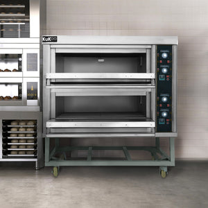 Forno Commerciale per Cucinare Pizza e Altri Cibi a 2 Piani Superficie in Pietra