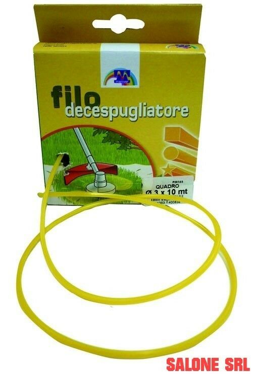 FILO NYLON QUADRO MM.3 DA 10 MT. PER DECESPUGLIATORE