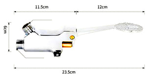 Rubinetto una via a pedale in ottone completo di fissaggi