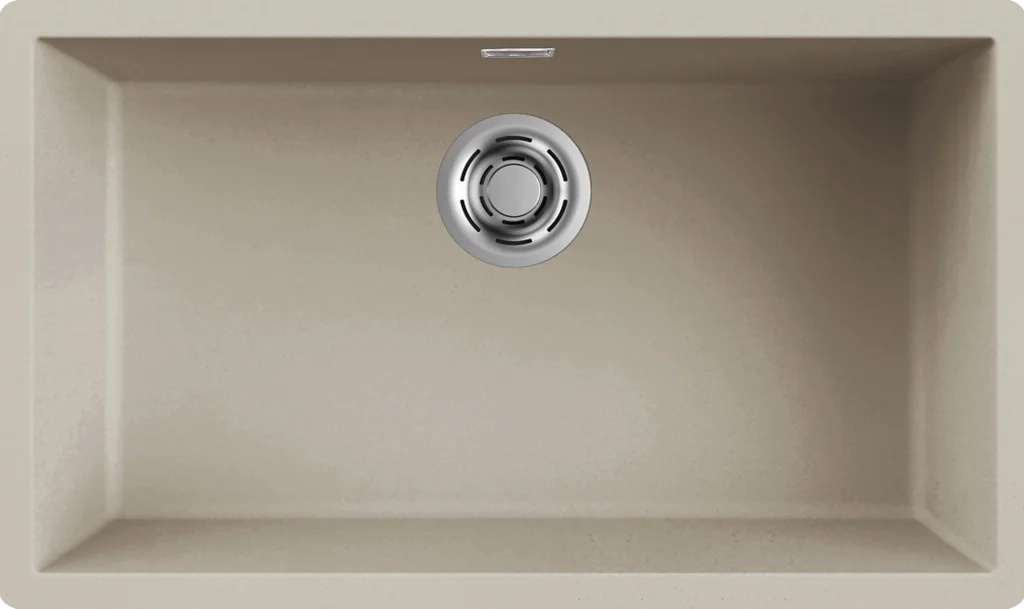 Lavello ZEN 130 75,6X45,6 1 vasca CHAMPAGNE 95