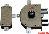 SERRATURA QUINTUPLICE DI SICUREZZA CON CILINDRO A POMPA CR ART.3350/C. POM. DX