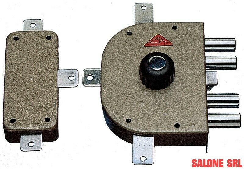 SERRATURA QUINTUPLICE DI SICUREZZA CON CILINDRO A POMPA CR ART.3350/C. POM. DX