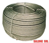 CORDINO IN ACCIAIO ZINCATO 72 FILI,DIAMETRO MM.2 ROTOLO DA 100 METRI FUNE CAVETTO CORDA