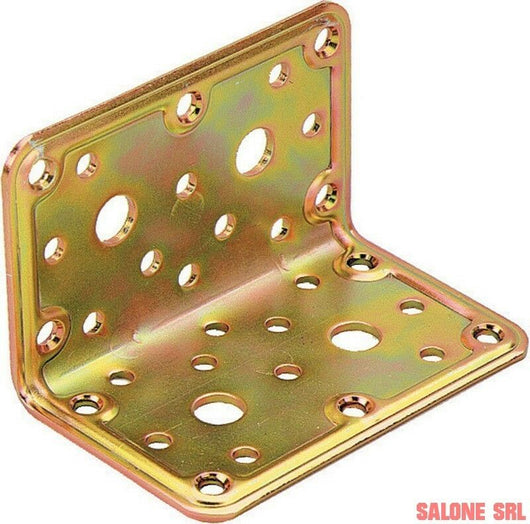 PIASTRA ACCIAIO ANGOLARE 20 PZ.PER FISSAGGIO TRAVI LEGNO  100X100X100