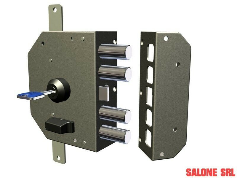 SERRATURA A POMPA CR TRIPLICE CON POMOLO 3250K55 CON SCROCCO+4 CATENACCI DX