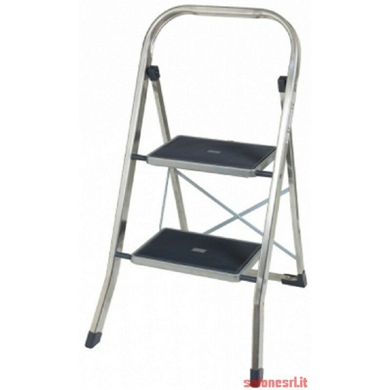 SGABELLO HAILO SAFETY 2 GRADINI IN ACCIAIO