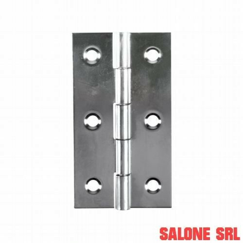 CERNIERA INOX STRETTA ART.120IN MM.50HX31 PERNO FISSO 12 PZ.