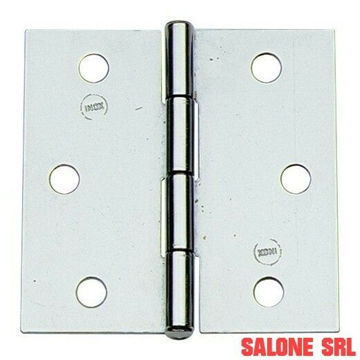 CERNIERA INOX QUADRA  ART.121IN  MM.40X40 PERNO FISSO 12 PZ.