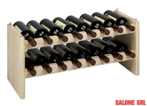 PORTABOTTIGLIE MODULARE A 16 POSTI CM.68,8X27X30H CANTINETTA MODULARE