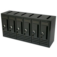 CASSETTA POSTALE CONDOMINIO "COMPO"  6 POSTI ANTRACITE 62X18X30h