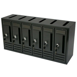 CASSETTA POSTALE CONDOMINIO "COMPO"  6 POSTI ANTRACITE 62X18X30h