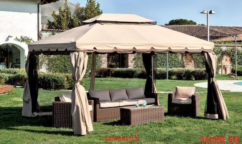 RICAMBIO SET 4 TELI MOSCHIERA PER GAZEBO ADVENTURE/RIYAD MT.3X4 Zanzariere