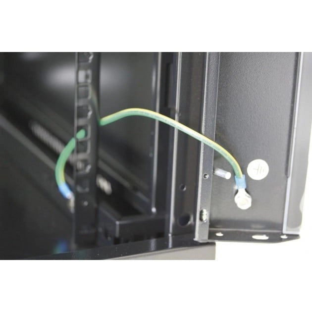 Armadio Rack 19'' a muro 12 unità sezione unica prof. 600mm Nero