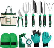 Kit di attrezzi per giardinaggio - Manicotto per giardinaggio a mano - 5 pezzi - Incluso contenitore di stoccaggio