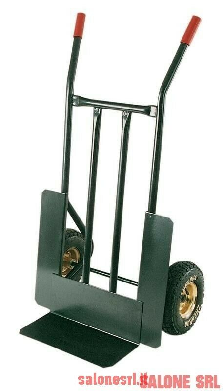 CARRELLO PORTACASSE HERCULES IN ACCIAIO PORTATA KG.300 RUOTE PNEUMATICHE MM.260