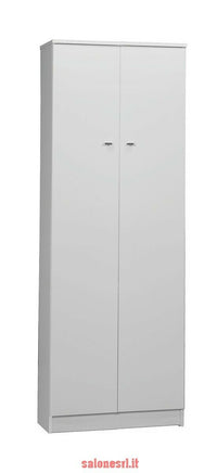 MOBILE BIANCO LACCATO BIANCO 2A CM.62X34X183H