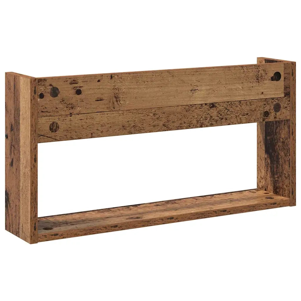 Scaffale per riviste 2 pz Legno vecchio 60 x 12 x 30 cm CFW1400089