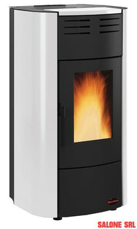 TERMOSTUFA STUFA A PELLET 20,3 KW RAFFAELLA IDRO H15 BIANCA NORDICA EXTRAFLAME