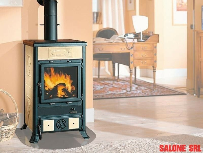 STUFA A LEGNA KW 8 ROSSELLA R1 LIBERTY PERGAMENA 252 M³ NORDICA