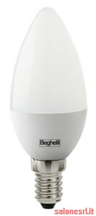 LAMPADA 10PZ BEGHELLI LED 56814 OLIVA E14 W5 FREDDA 4000K LAMPADINA