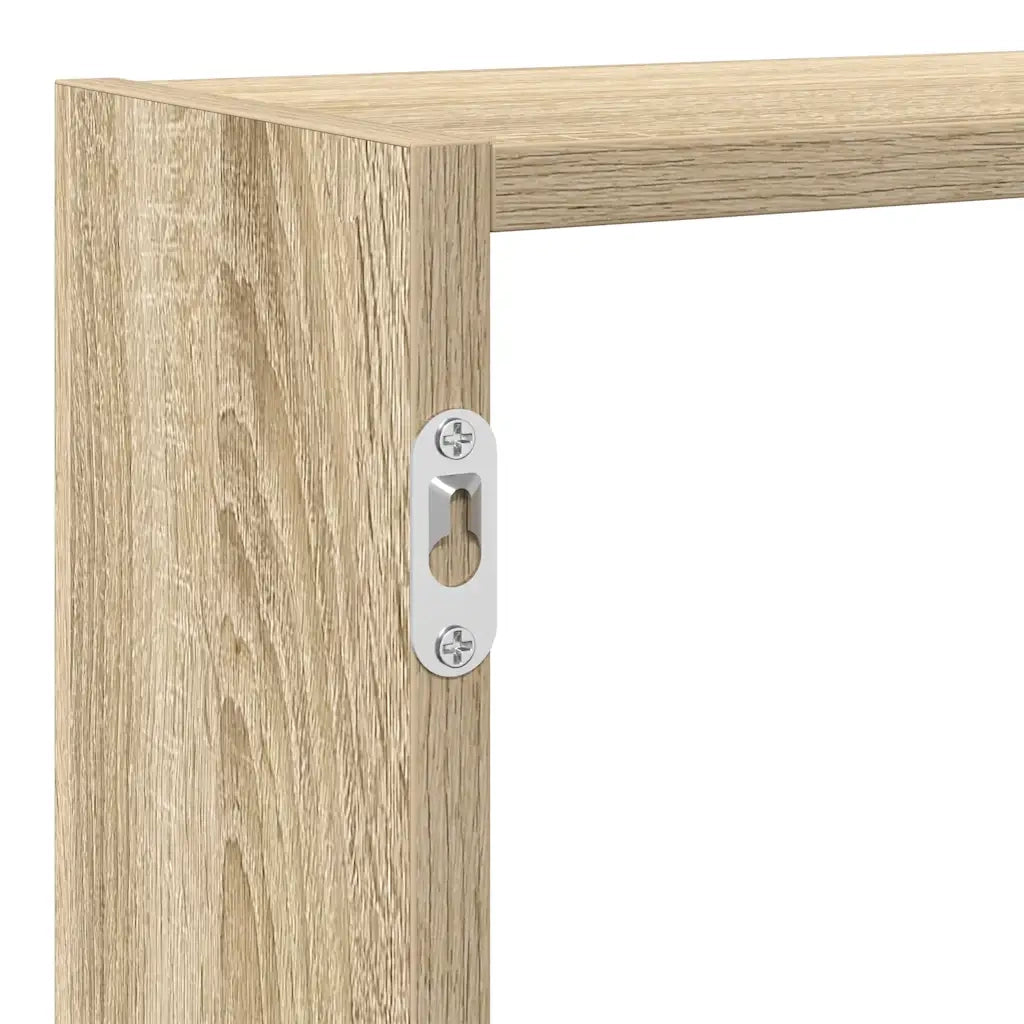 vidaXL Mensola a Cubo da Parete 7 Scomparti Truciolato Rovere Sonoma