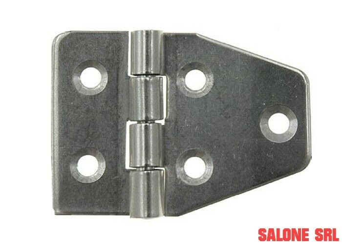 CERNIERA INOX NAUTICA ART.852IN MM.40HX55 PERNO FISSO 12 PZ.