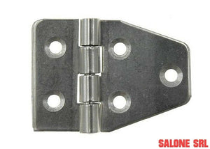 CERNIERA INOX NAUTICA ART.852IN MM.40HX55 PERNO FISSO 12 PZ.