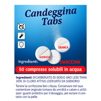 Candeggina in Pastiglie – 50 Tabs = 250L – Sbiancante Igienizzante – Lemag SRL