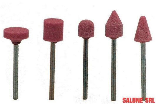 POGGI SERIE 5 PZ MOLE ABRASIVE CORINDONE ROSA PG 398.00 GAMBO MM.3