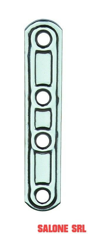PIASTRA INOX DIRITTA 4 FORI ART.163IN MM.60 CONF.20 PEZZI