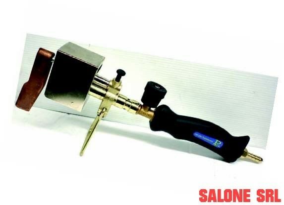 SALDATORE A GAS CON MAZZA IN RAME DA GR.200 E RUBINETTO DIAMETRO BRUCIATORE MM.15