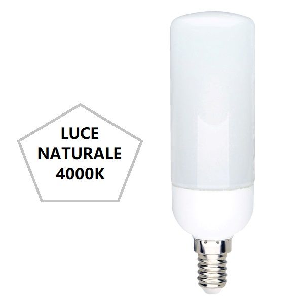 LAMPADINA TUBOLARE BOT LED 7W LUCE NATURALE 4000K 806LM E14