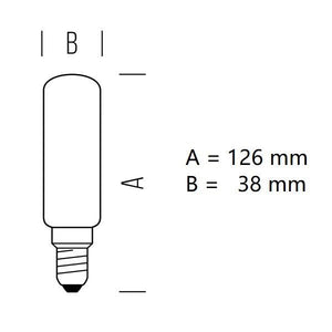 LAMPADINA TUBOLARE BOT LED 7W LUCE NATURALE 4000K 806LM E14
