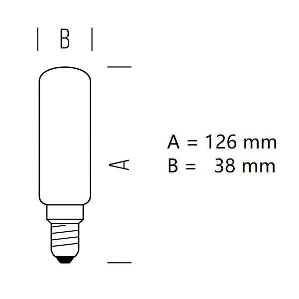 LAMPADINA TUBOLARE BOT LED 7W LUCE NATURALE 4000K 806LM E14