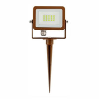 FARO PROIETTORE CORTEN A LED 10W LUCE VERDE CON PICCHETTO SKY/SPIKE BENEITO